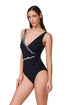Profile by Gottex Layla Tricolore V-Neck Surplice One Piece
